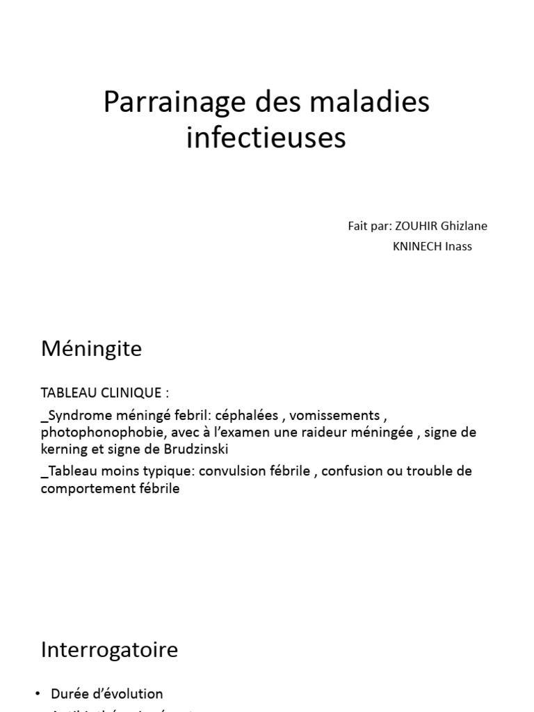 Parrainage Infectieuse 2 PDF