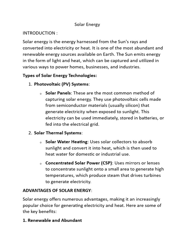 Solar Energy | PDF