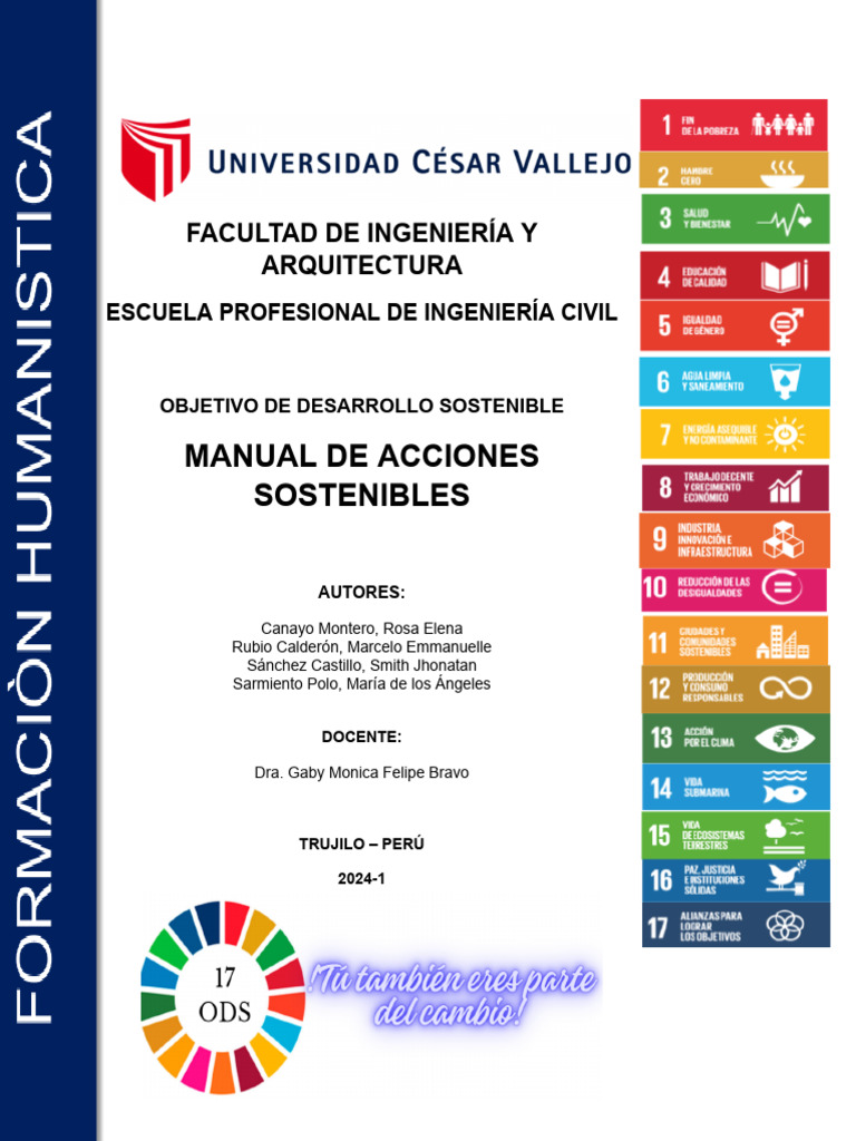 Manual de Acciones Sostenibles ODS UCV | PDF | Sustentabilidad ...