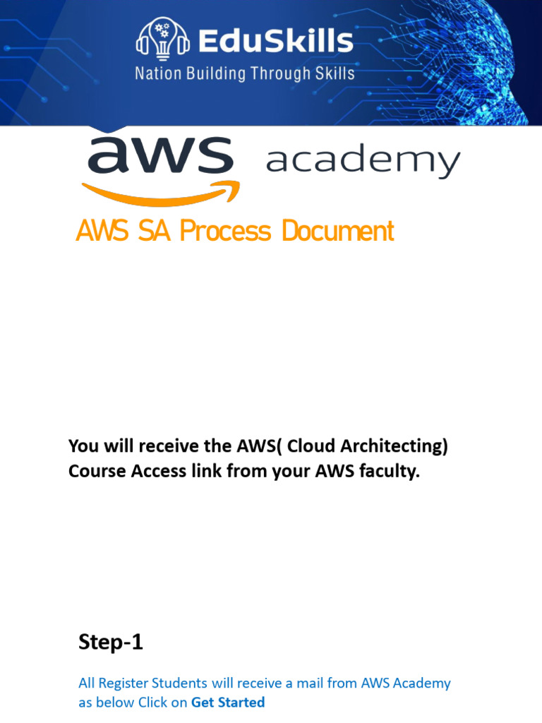 AWS Course Setup Guide for Students | PDF | Career & Growth | Computers