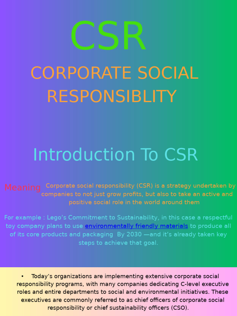 Understanding Corporate Social Responsibility | PDF | Corporate Social ...
