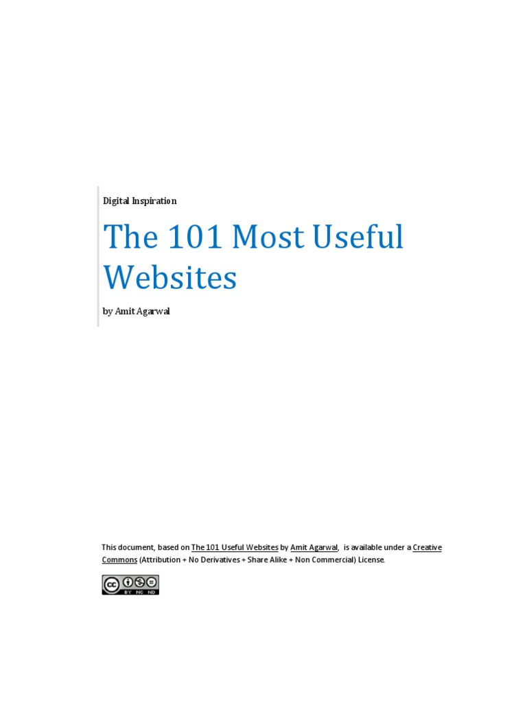 101 Essential Websites for Productivity | PDF
