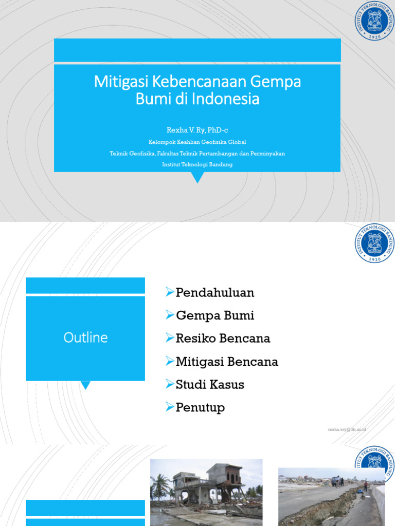 Mitigasi Kebencanaan Gempa Bumi Di Indonesia Pdf