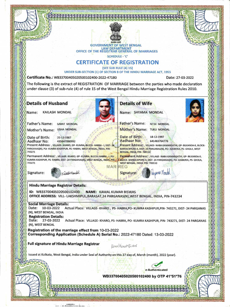 Marriage visual data 7