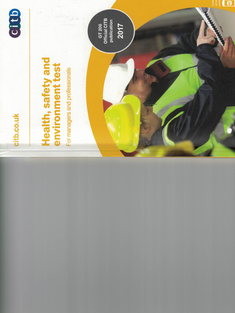 Health, Safety & Enviroment Test - For Managers and Professionals | PDF