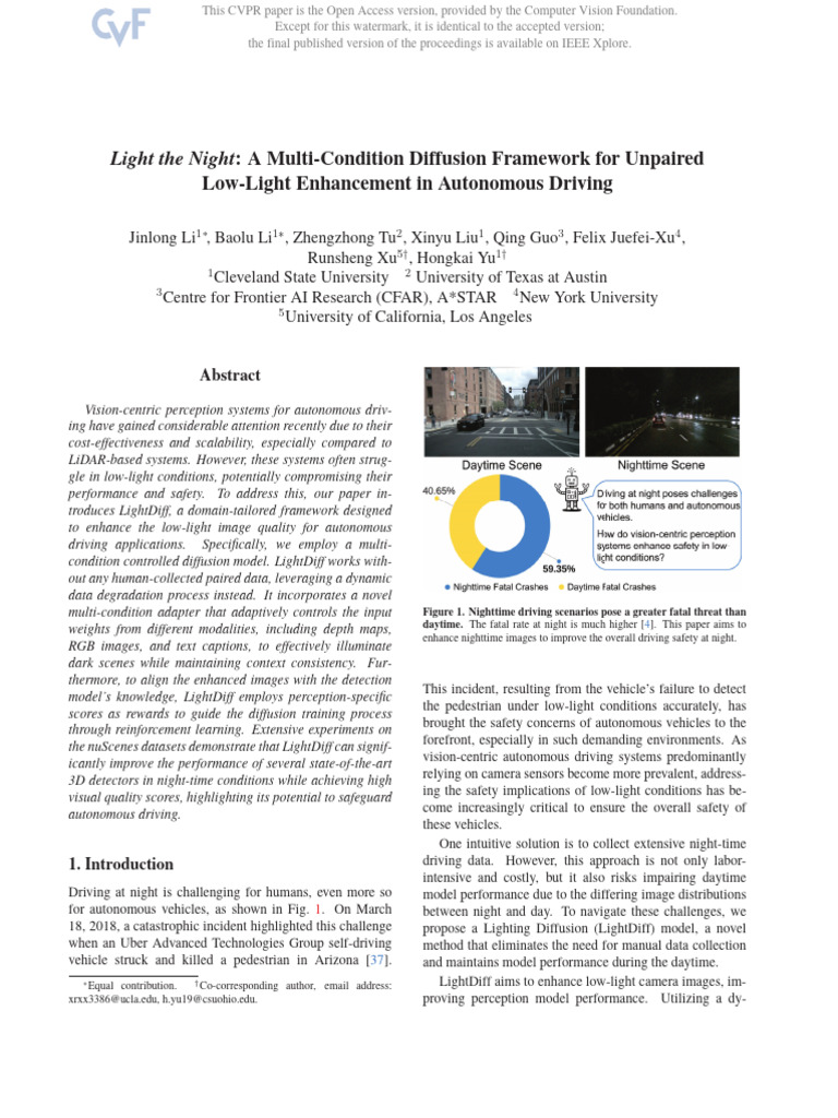 Li Light The Night A Multi-Condition Diffusion Framework For Unpaired ...