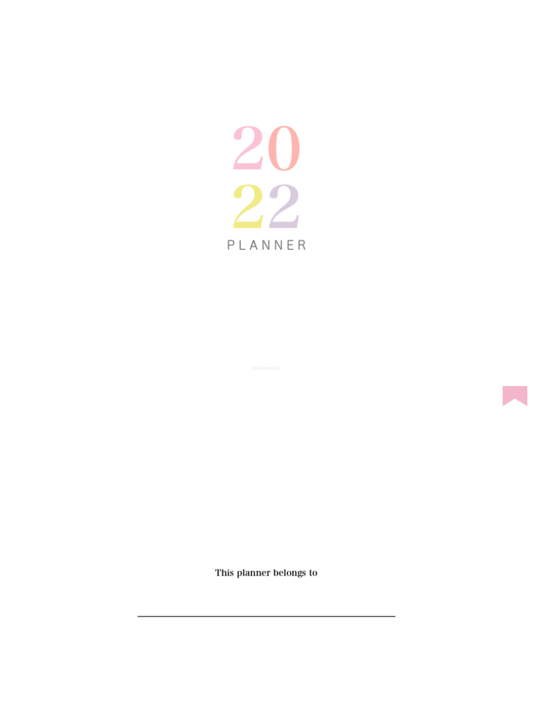 2022 Planner Sunstart-LightMode CR Moinpeach | PDF