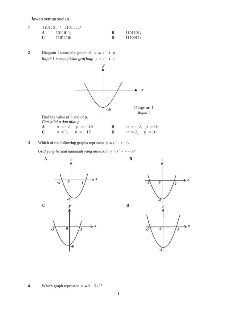 Revision MT F5 SPM 2020 | PDF