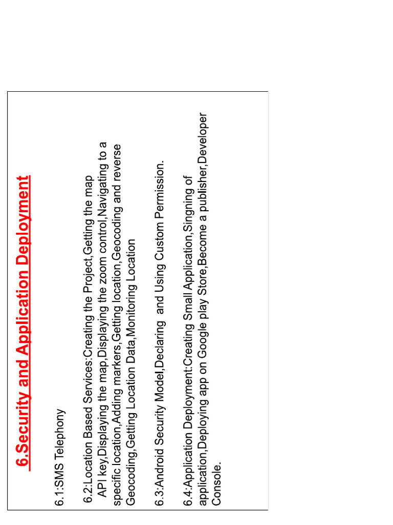 Unit6 Security and Deployment | PDF