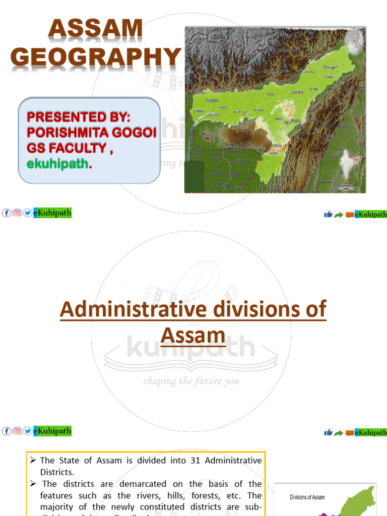 Assam Geography - APSC RA Course | PDF