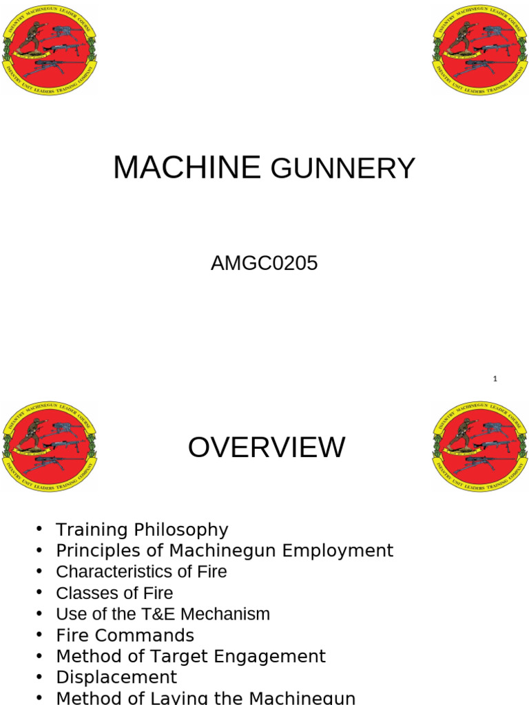 Amgc0205 - Machine Gunnery | PDF
