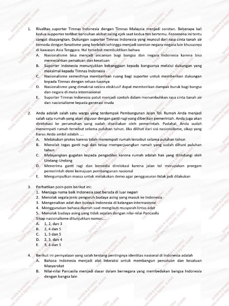 Soal Try Out TWK PDF