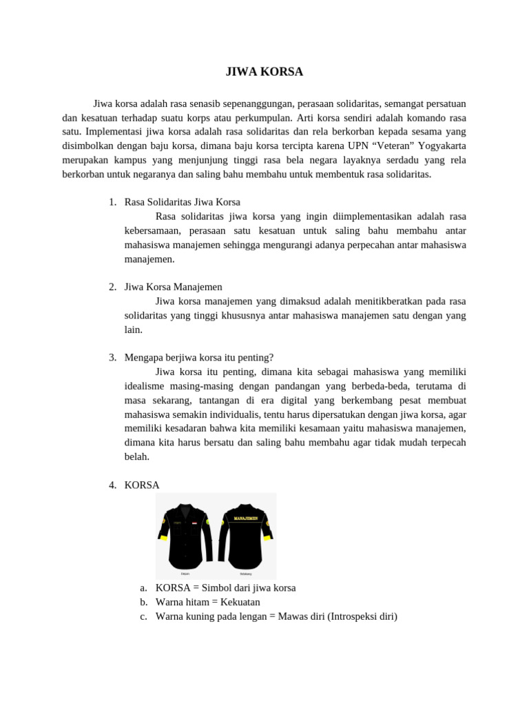 Jiwa Korsa | PDF