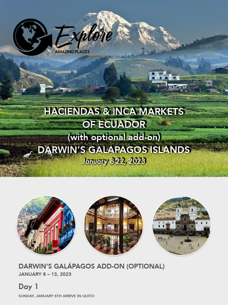 Kathie George Ecuador Itinerary Final Pdf