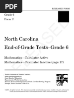 Grade 7 Math Released EOG Questions | PDF | Cakes | Ratio