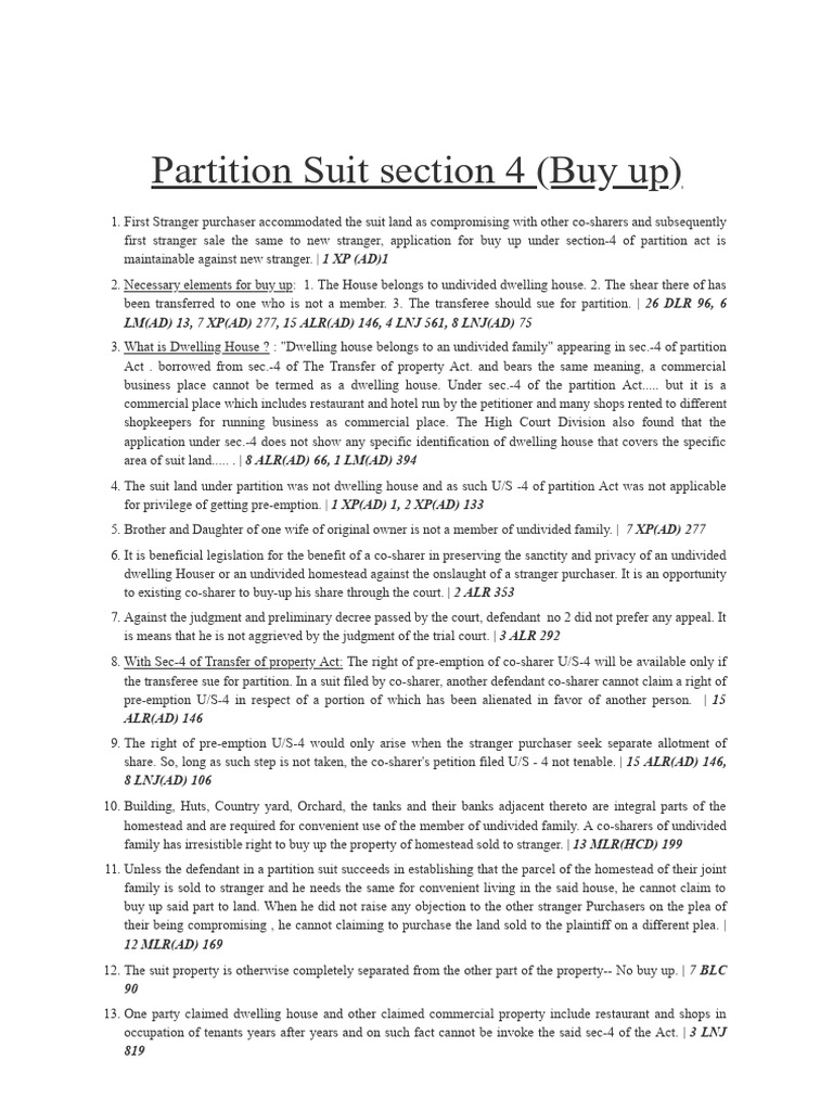 CaseLawPDFFreedownloadonPartitionSuitsection4Buyup PDF