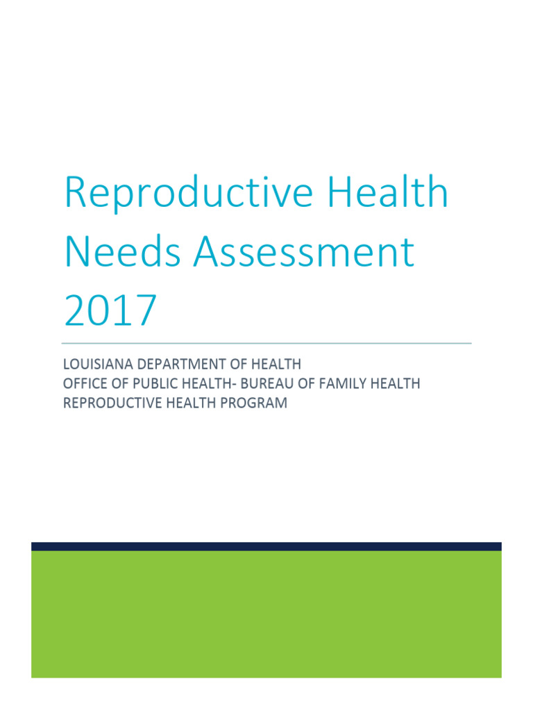 Louisiana Reproductive Health Needs Assessment 2017 | PDF | Low Birth ...
