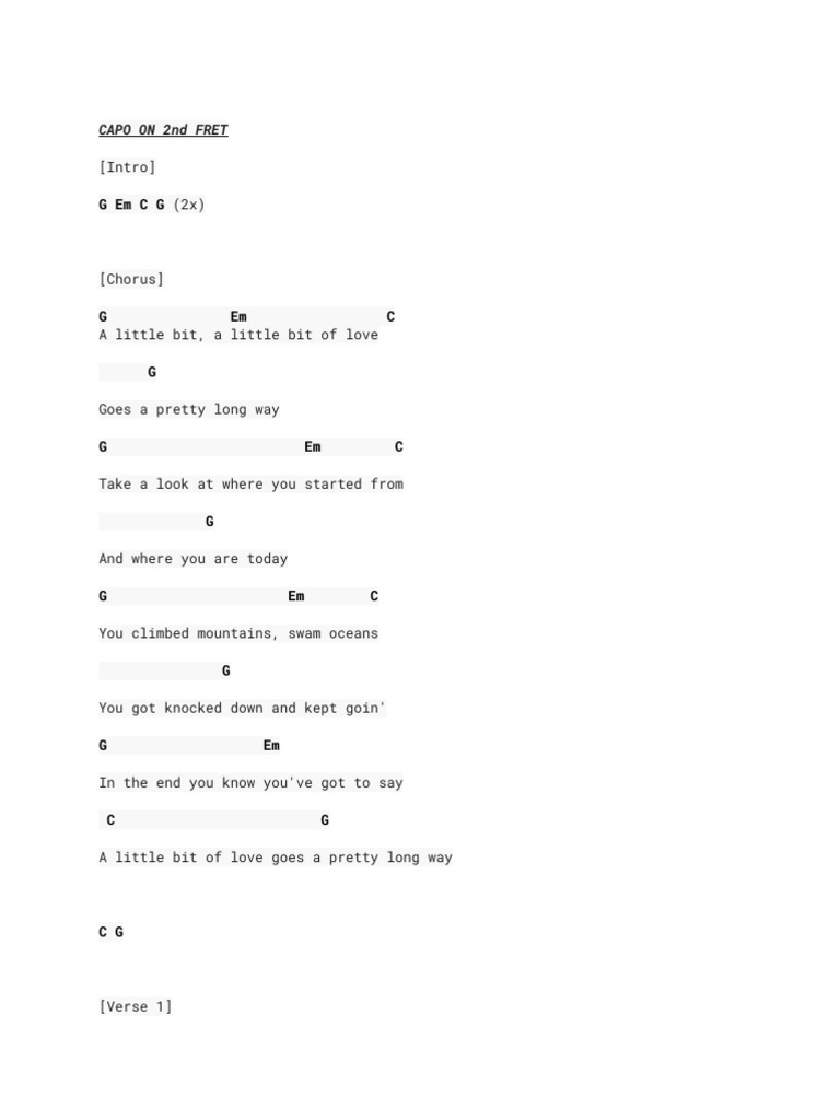 A Little Bit of Love | PDF