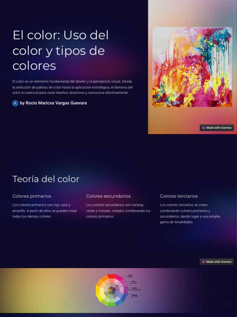El Color Uso Del Color y Tipos de Colores | PDF