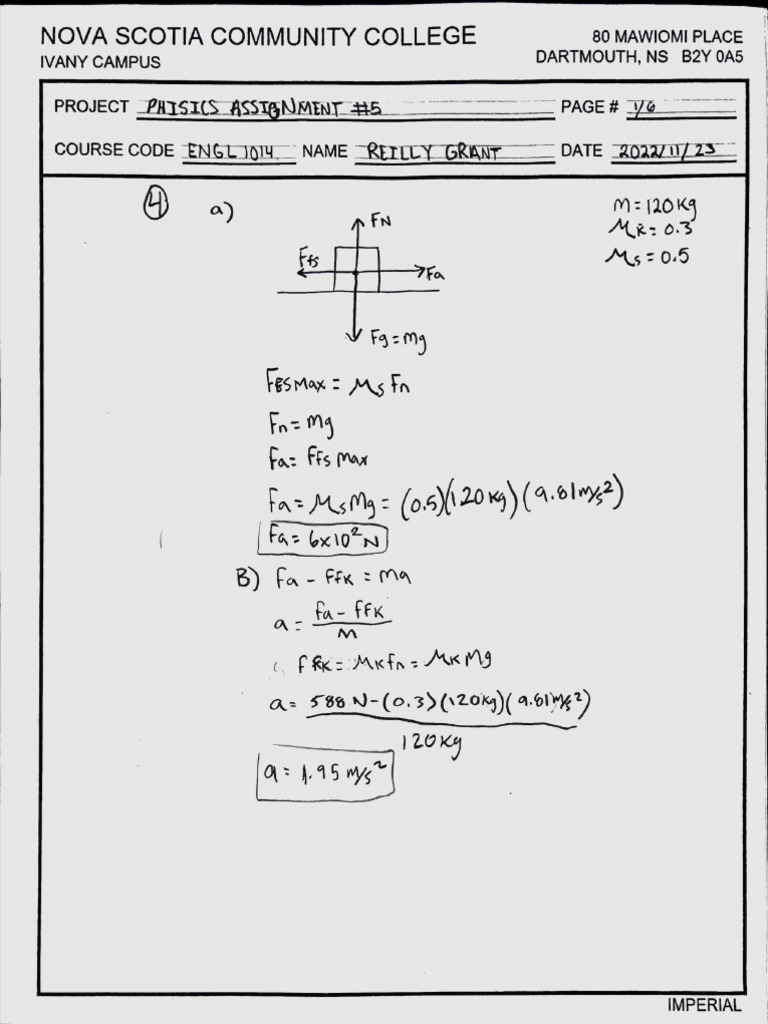 Reilly grant physics assignment 5 pdf