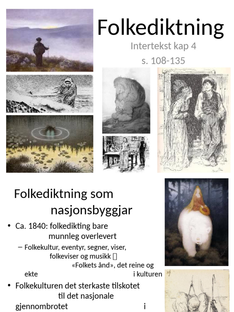 Intertekst Vg2 Kap 4 Folkediktning | PDF