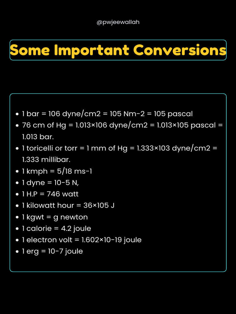Units & Measurement Important Notes | PDF | Teaching Methods ...