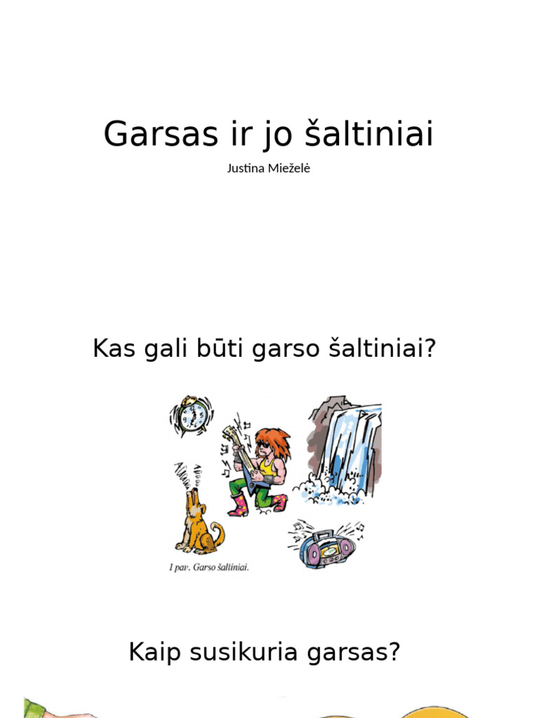 5 Gamta-3.7 Garsas | PDF