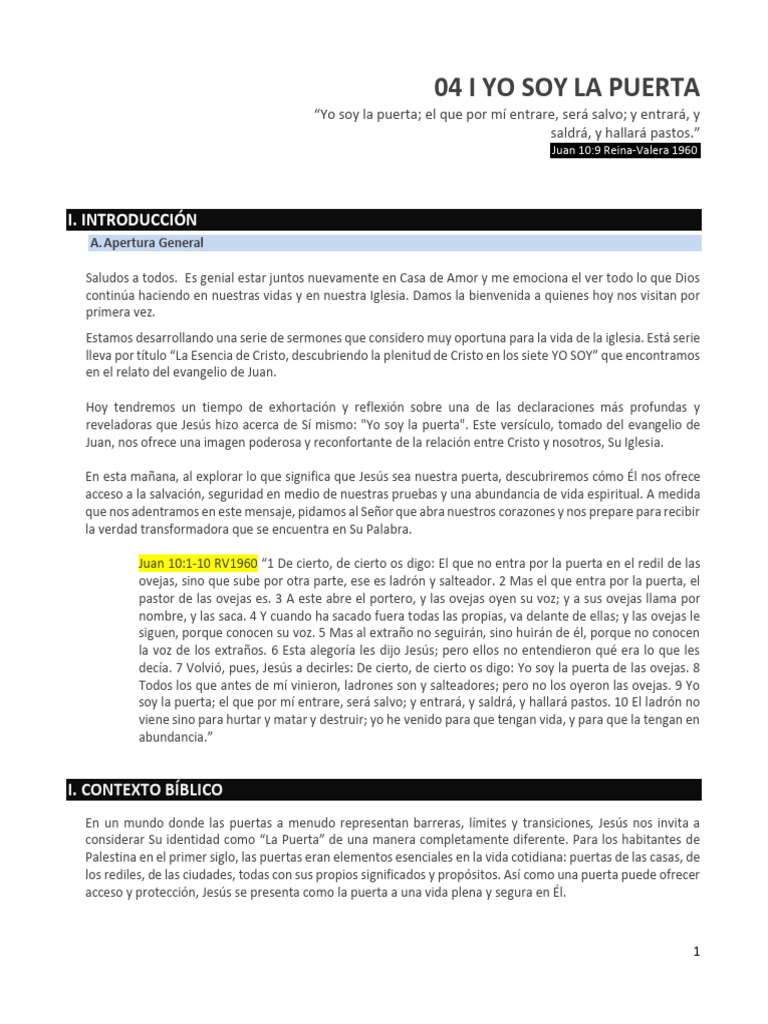 04 I Yo Soy La Puerta | PDF | Janucá | Creencia religiosa y doctrina