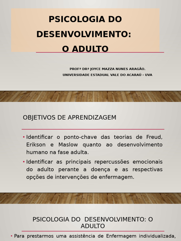 Psicologia Do Desenvolvimento Adulto | PDF