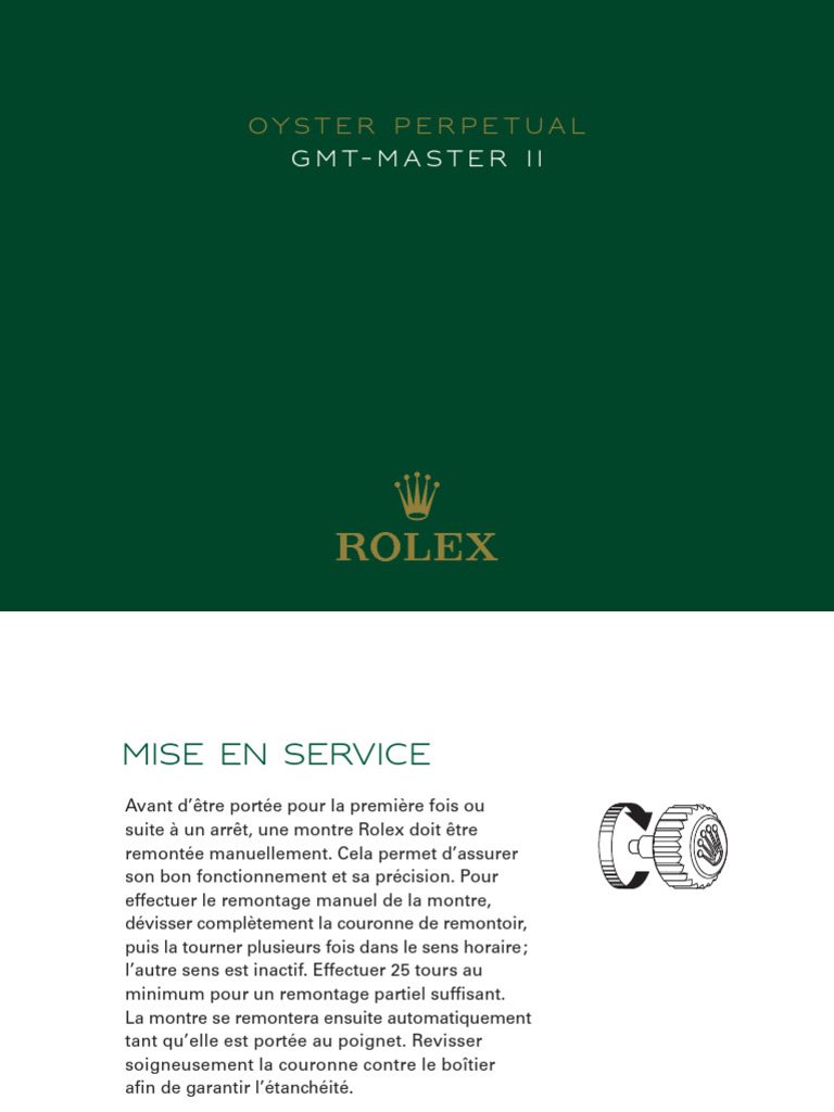 Rolex GMT Master II FR | PDF