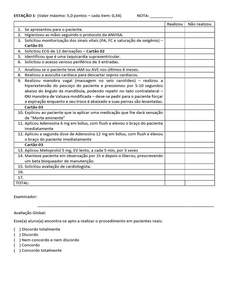 Checklist osce taquicardia supraventricular est vel pdf