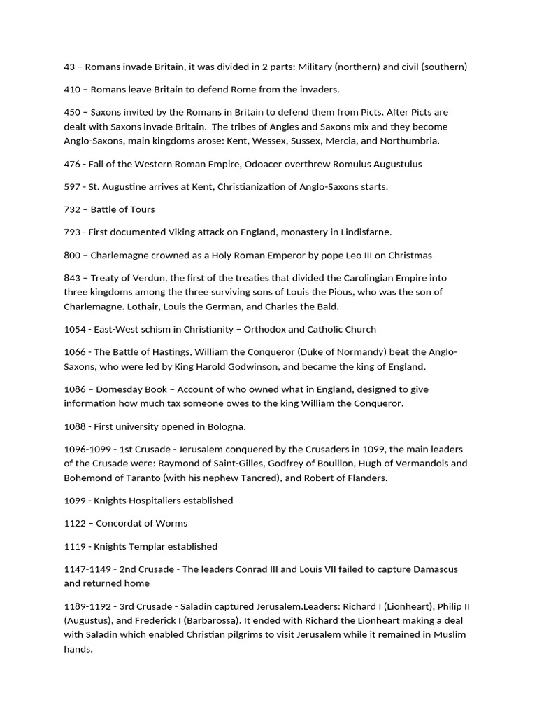 History Timeline | PDF