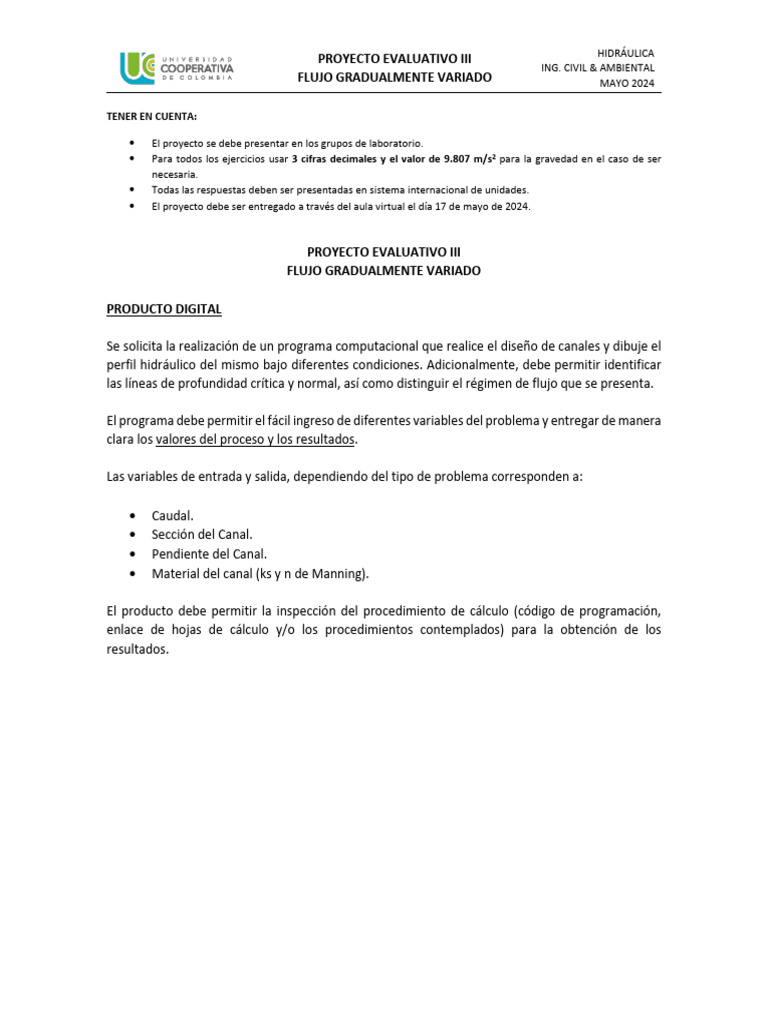 2410 Proyecto III | PDF