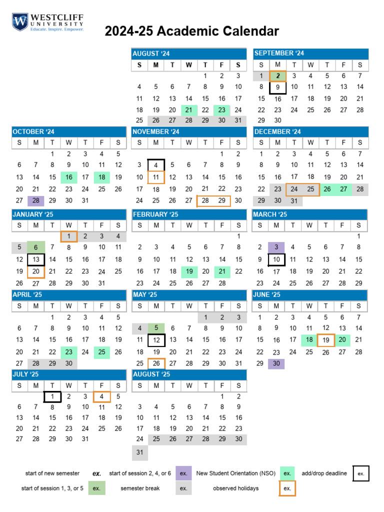 24-25 Academic Calendar | PDF