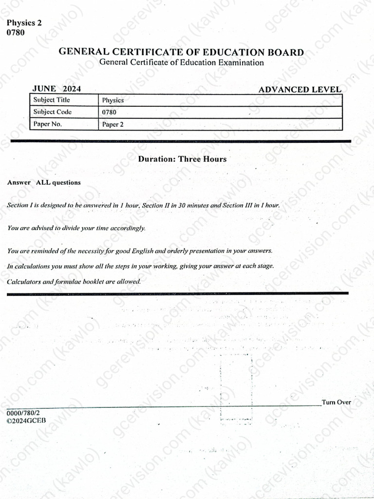 Al 2024 Physics 2 | PDF