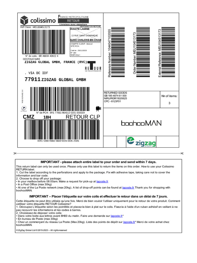 Label MEU104513173 | PDF