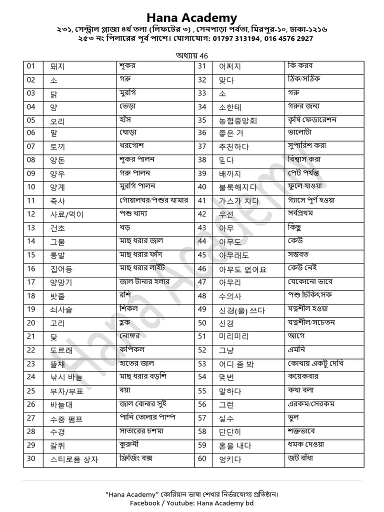 Word Sheet 46 | PDF