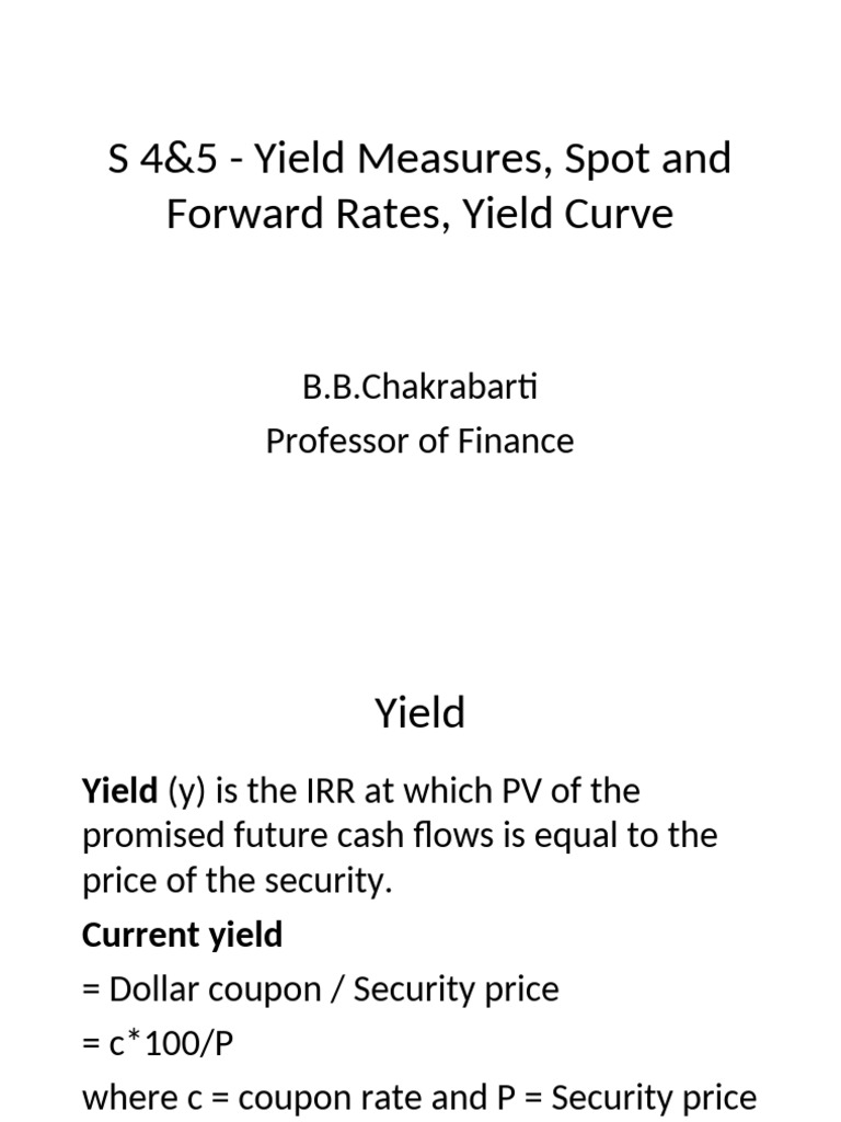 Difference Between Spot And Forward Rates