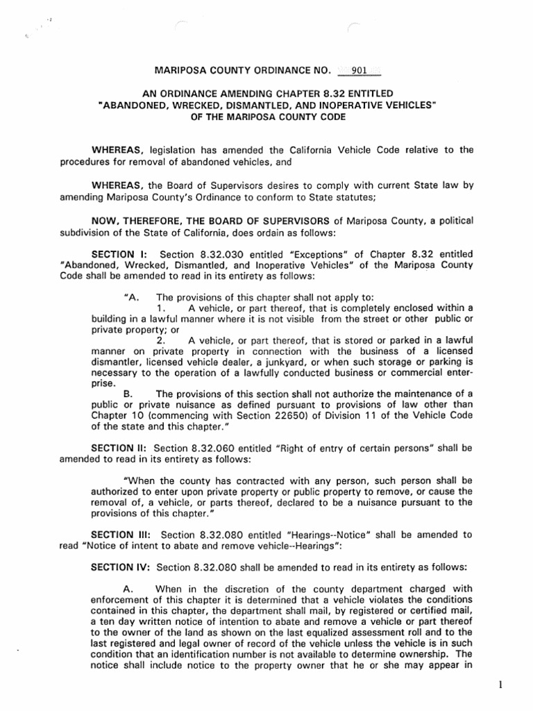 Ordinance 0901 | PDF