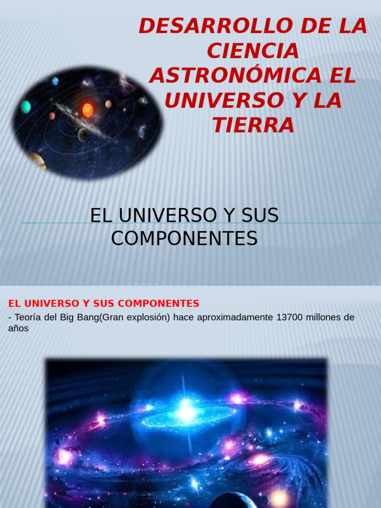 Desarrollo de La Ciencia Astronómica El Universo 2024 (1°sec) | PDF