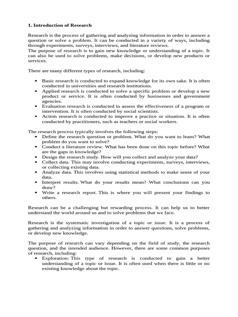 Comprehensive report methods of research pdf