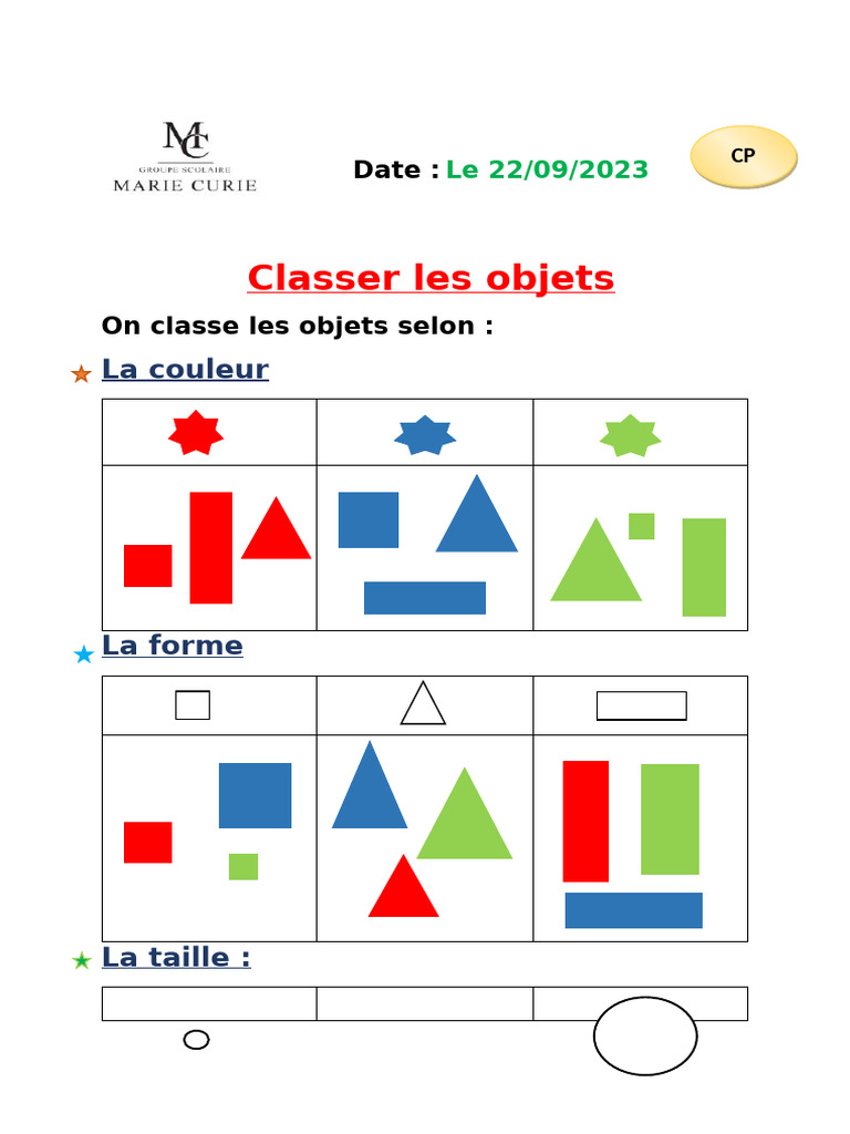 Classer Les Objets 546e | PDF