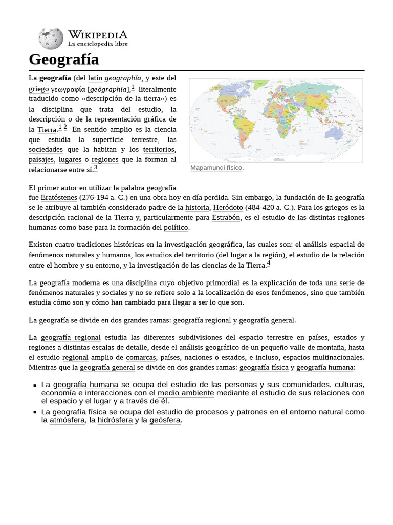 Geografía | PDF