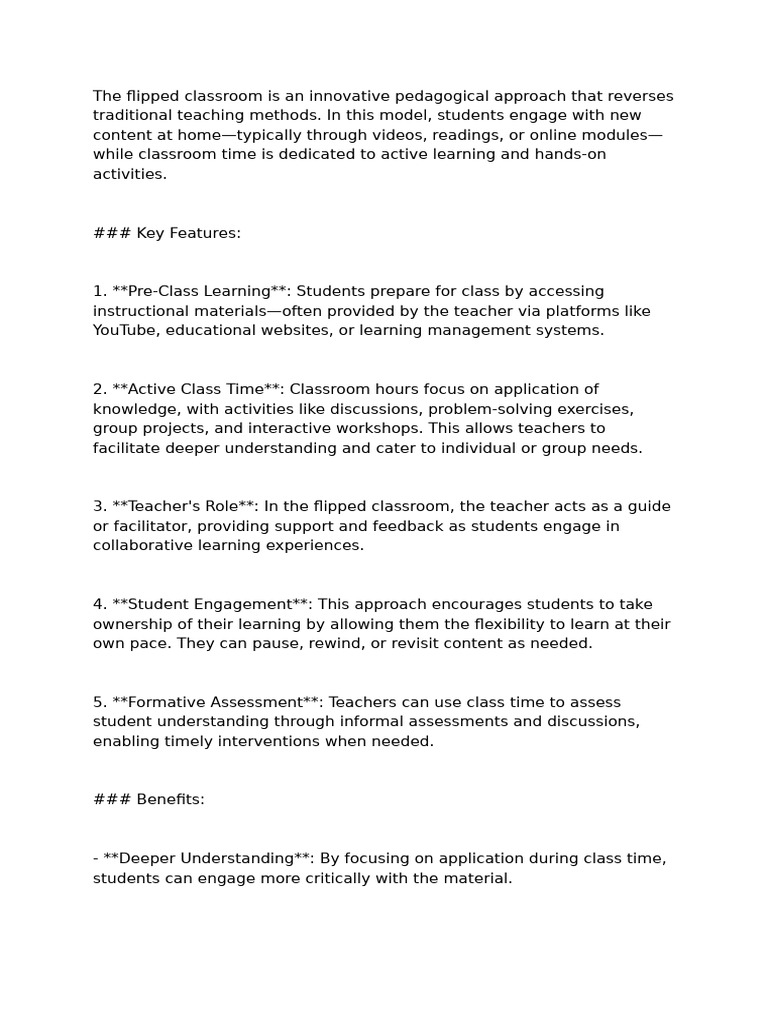 Flipped Classroom | PDF