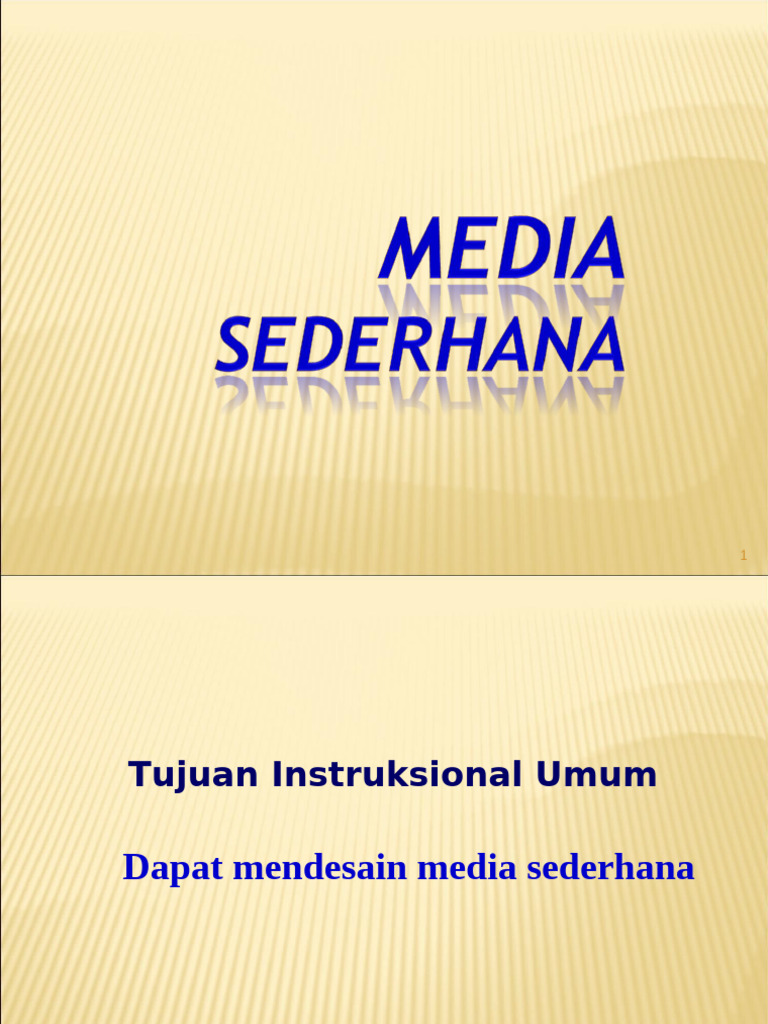 Media Sederhana 1 | PDF