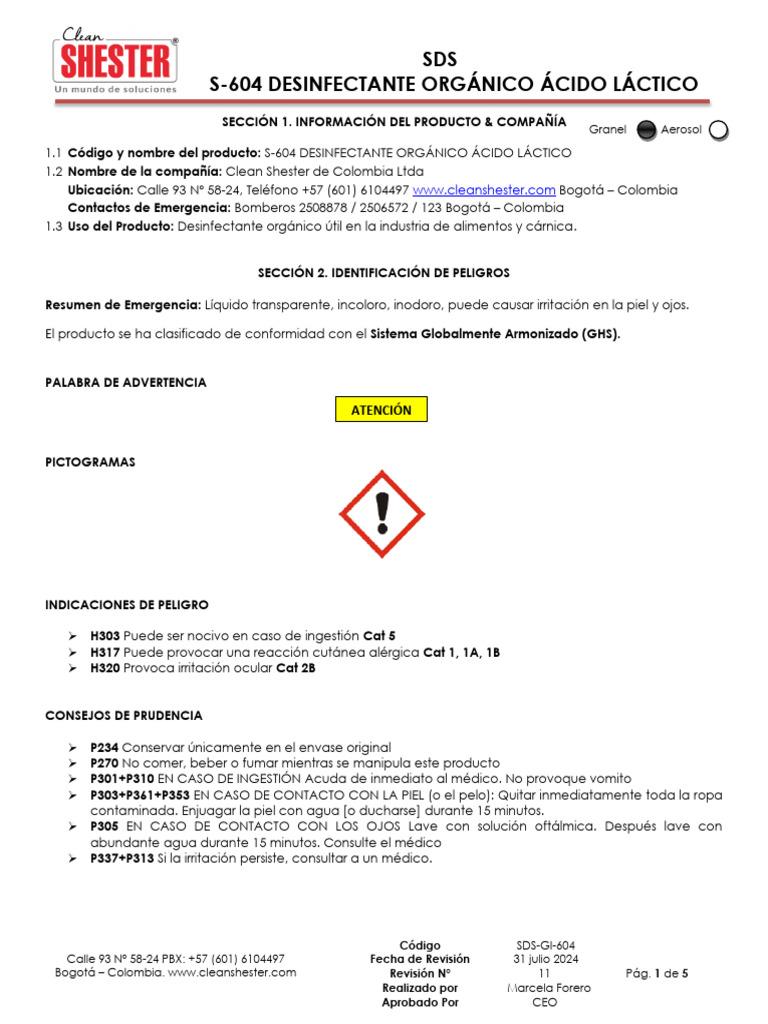 SDS_604 | PDF