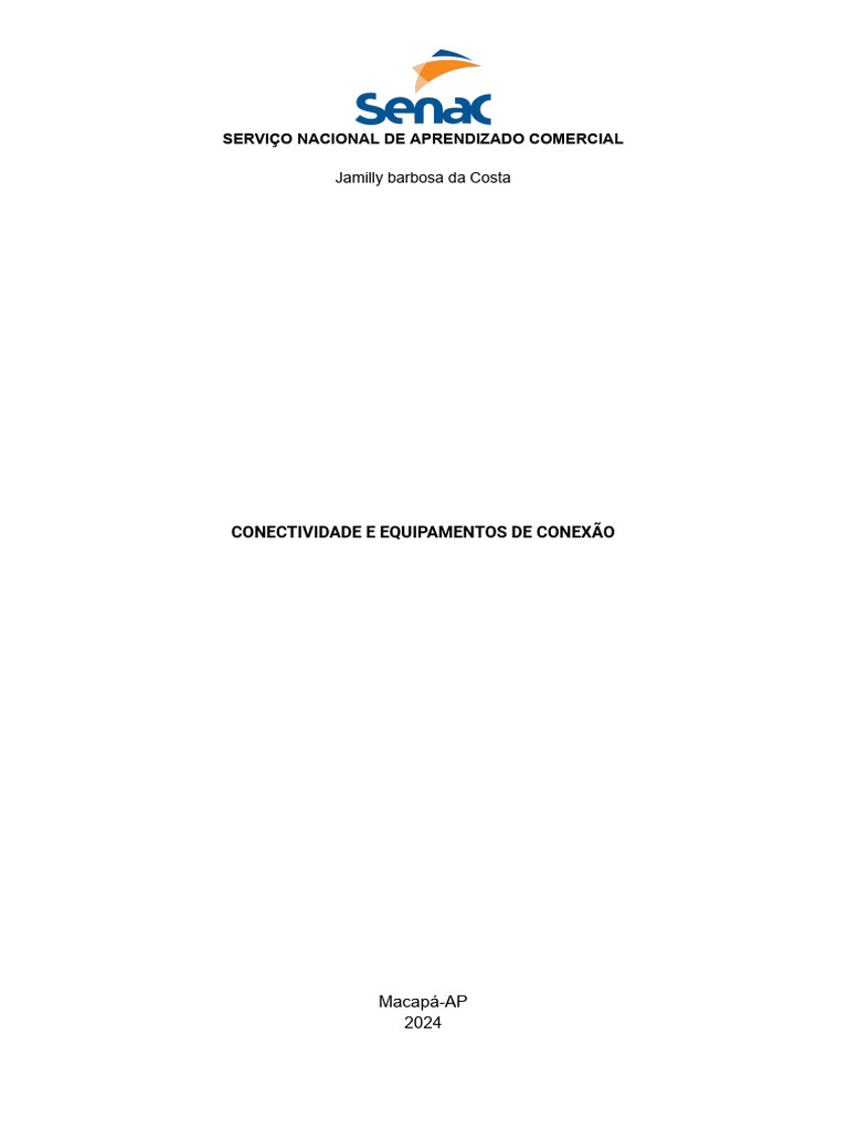 Conectividade e Equipamentos de Conexão | PDF | Rede de computadores ...
