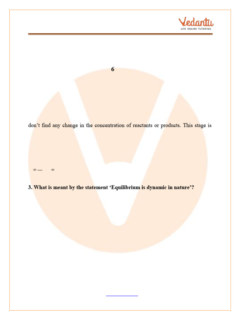 Class 11 Equilibrium Important Questions | PDF | Chemical Equilibrium | Ph