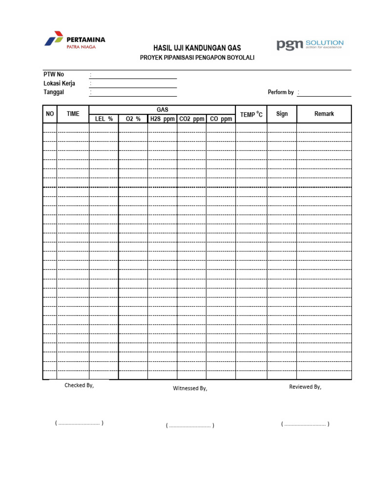 Form Gas Test | PDF