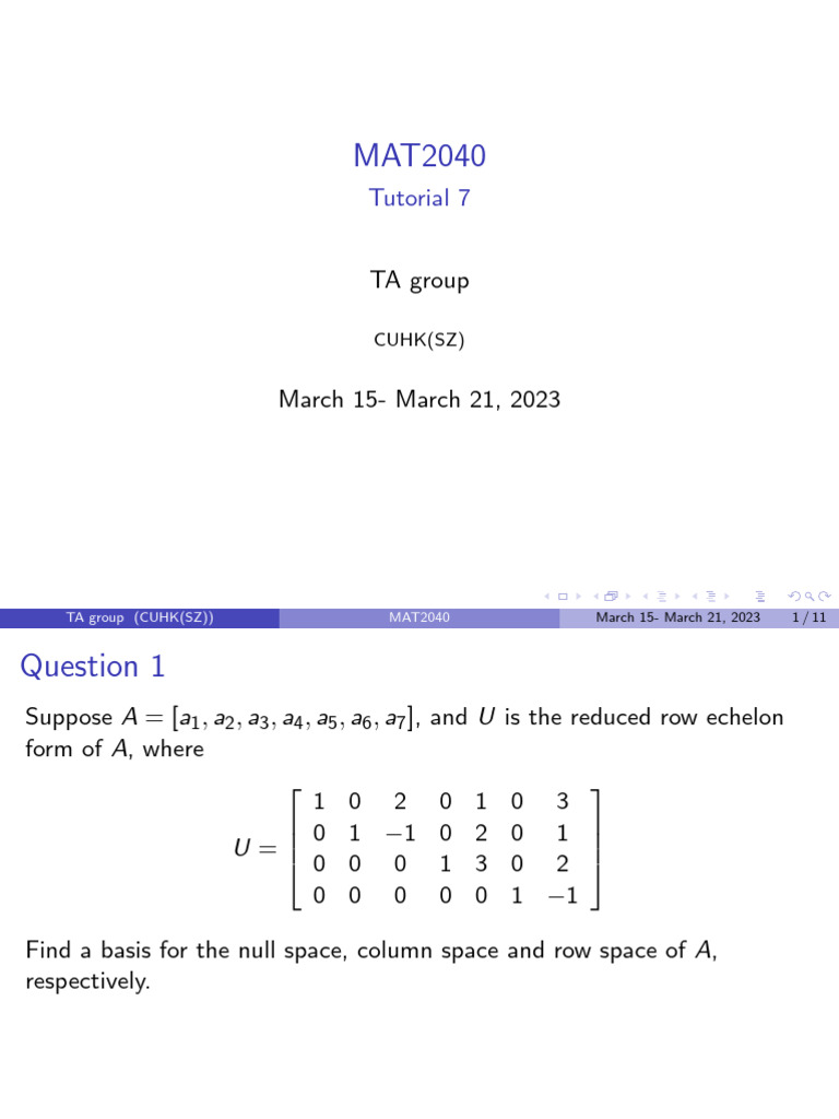 Tutorial7 0315 | PDF